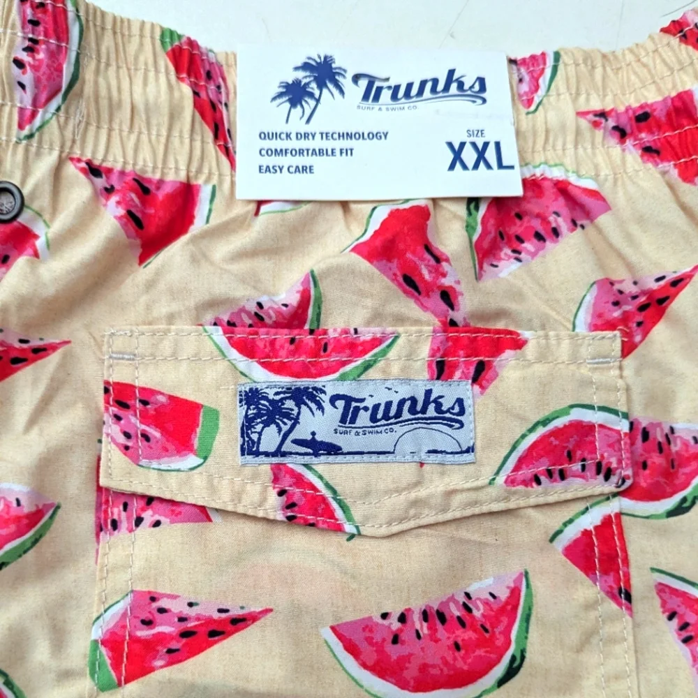 Trunks Surf & Swim Co Sano Short Printed Watermelon Graphic Size XXL NWT